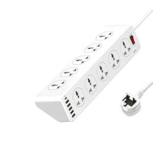Lightwave 10 Way Surge Protection Extension Socket