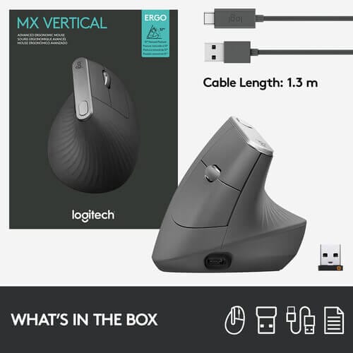 Logitech MX Vertical Advanced Ergonomic Mouse - Image 5