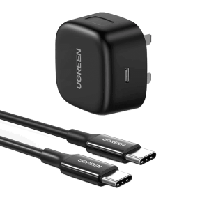 UGREEN USB-C 25W PD Charger With C-C 2M Cable UK Black – CD250
