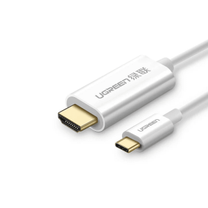 UGREEN USB-C Male to HDMI Male Cable 1.5m – White – MM121