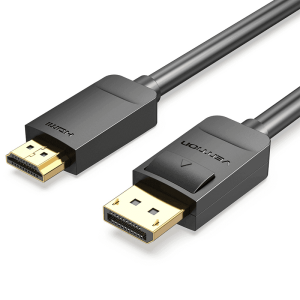 Vention Display Port To HDMI Cable 1.5 Meter (Black)-HADBG