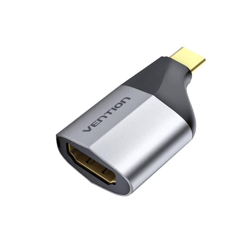 Vention Type C Male to HDMI Female Adapter Gray Aluminum Alloy Type (TCAH0)