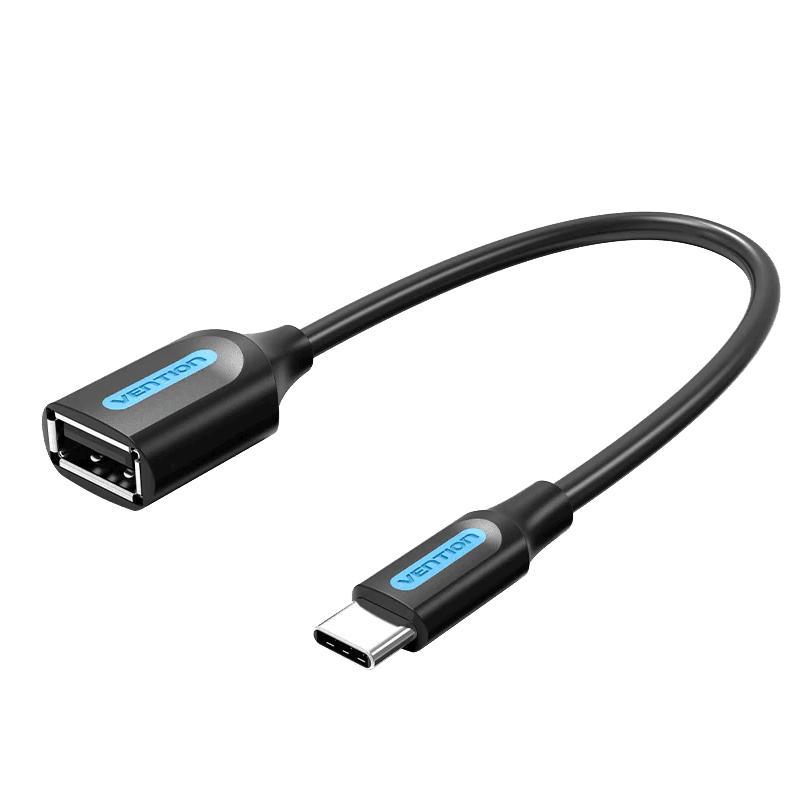 Vention USB C Male to USB 2.0 A Female OTG cable 0.15M Black PVC Type-CCSBB