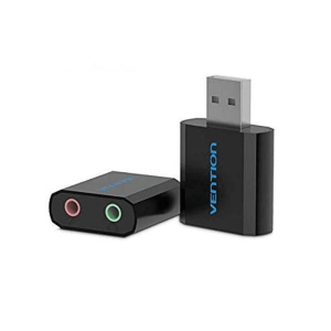 Vention USB External Sound Card Black Metal Type  VAB-S17-B